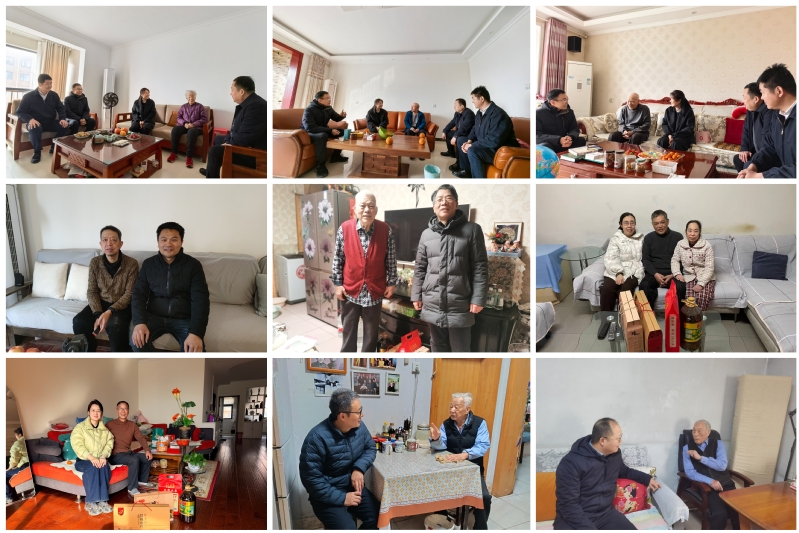 新春送暖 情系桑榆——电气信息工程学院走访慰问退休老党员、老教师